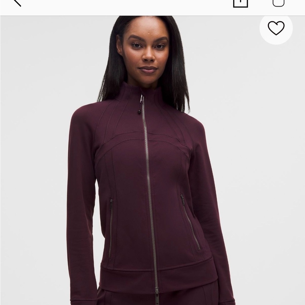 Lululemon Define Track Jacket Luon Black Plum size 10